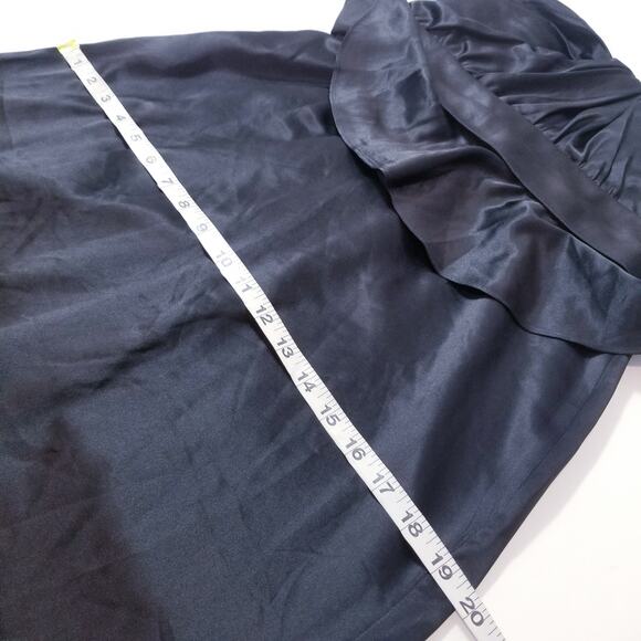 AMSALE Satin Peplum Strapless Long Gown Evening Dress Sweetheart Neckline - Picture 7 of 12